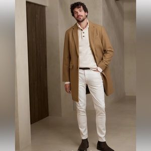 NWT! Banana Republic Wool Topcoat in Camel